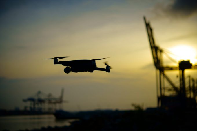 Coast,Guard,Deploys,Drones,To,Inspect,Cargo,Port,Construction,To