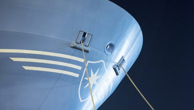 Maersk vessel bow photo
