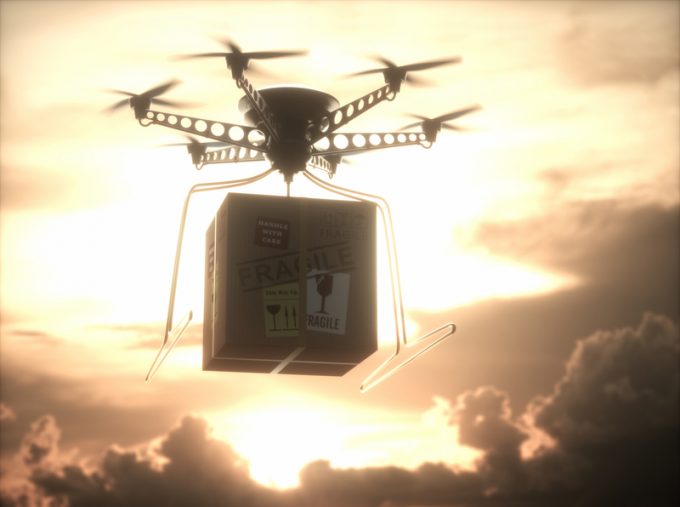 Future Technology Delivery Drone