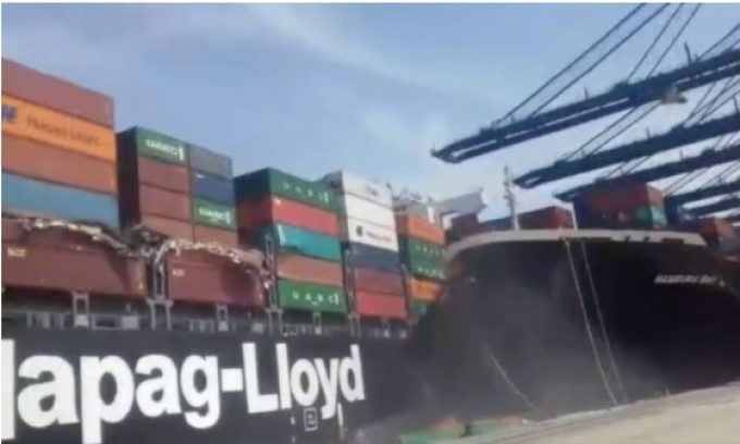 Hapag Lloyd Karachi collision