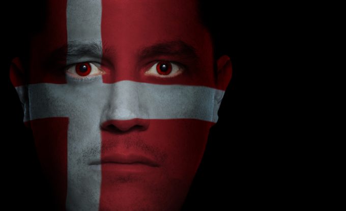 Danish Flag - Male Face
