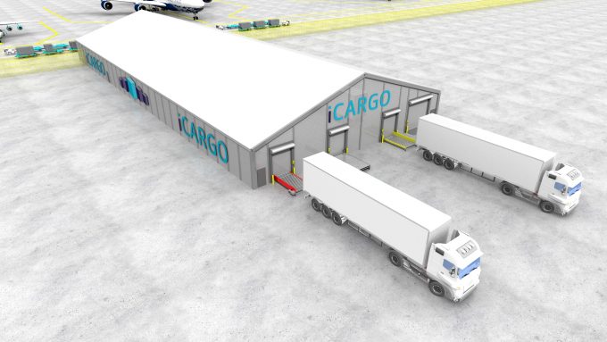 Import-Export Sim 1.8.9.15.2 - 21 R Building + Vehicles iCARGO logo