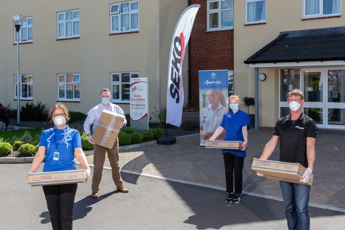 SEKO Logistics teams up with Alexandra Workwear of Thornbury, Bristol, to deliver vital personal protection equipment (PPE) to the 69 homes in the Order of St John Care Trust (OSJCT) group of care homes.