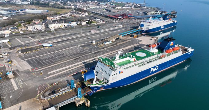 P&O Car Ferry’s The European Causeway and Highlander detained in Larne Cairnryan Scotland Larne N Ireland 26-03-22Photo 244218584 © Peter Steele Dreamstime.com