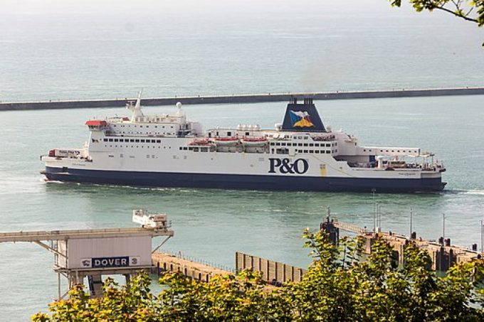 Pride of Burgundy - P&O - leaving the Port of Dover