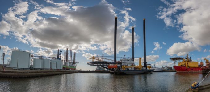 offshore wind turbines in Esbjerg