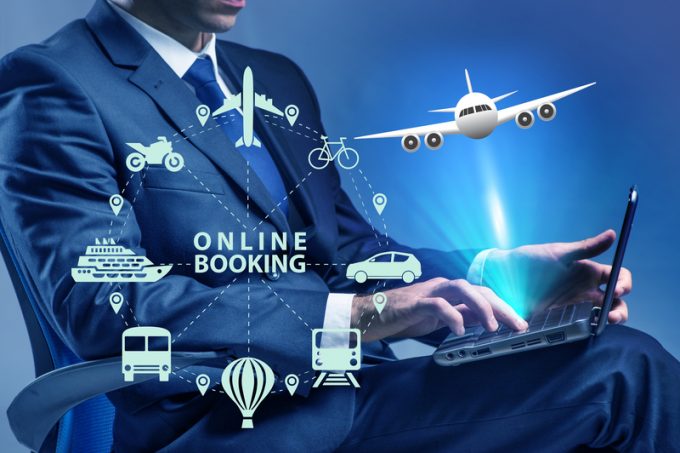 Concept of online booking for trip