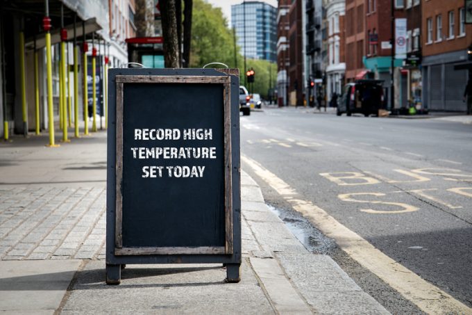 Record high temperature set today