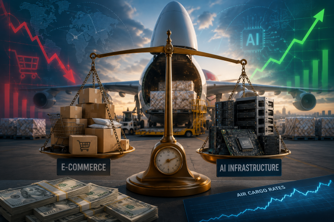 Middle East premium fades – but AI boom keeps air freight rates aloft