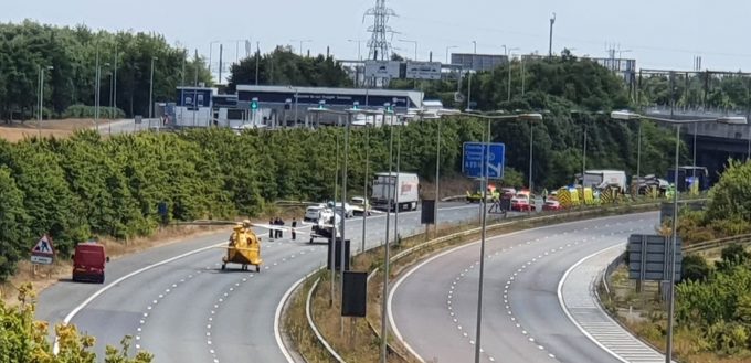 M20 road traffic accident 22 July 2022