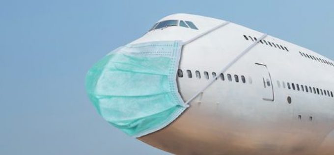 Mask on plane Photo 178253255 Aircraft Pollution © Airubon Dreamstime.com