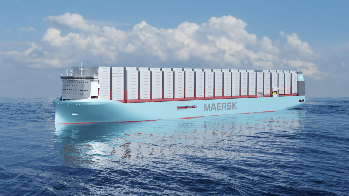 Maersk green methanol vessel image