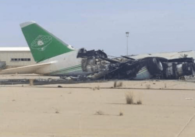 AN-124 destroyed Libya Babak Taghvaee