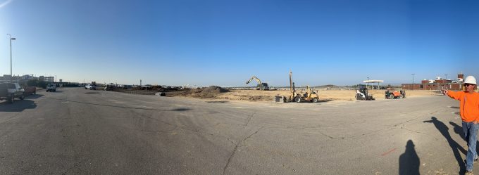 Panoramic view of 4.5 acre site