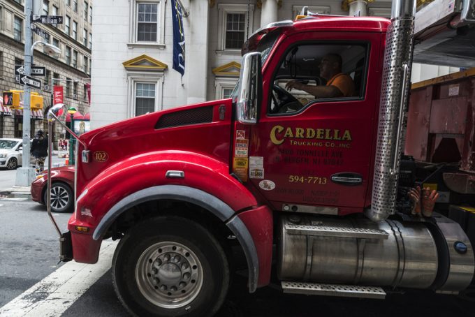 Truck driver in New York City, USA