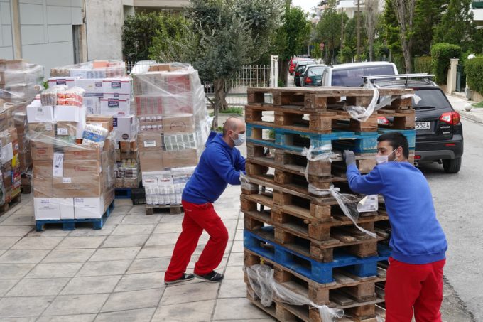 warehouse workers