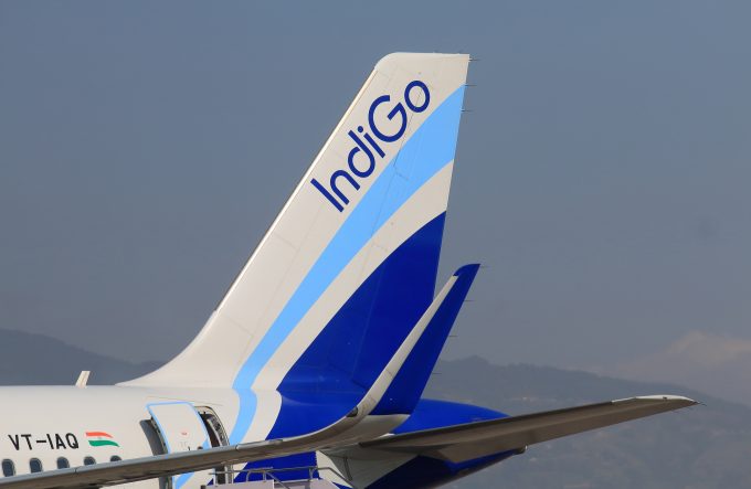 Indigo airlines logo hi-res stock photography and images - Alamy