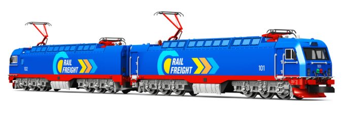 Modern heavy freight electric rail