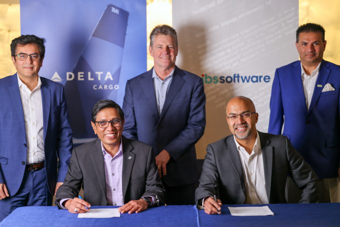 Delta Cargo and IBS Software signing