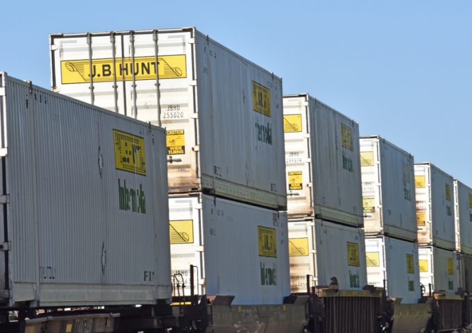 JB Hunt intermodal containers