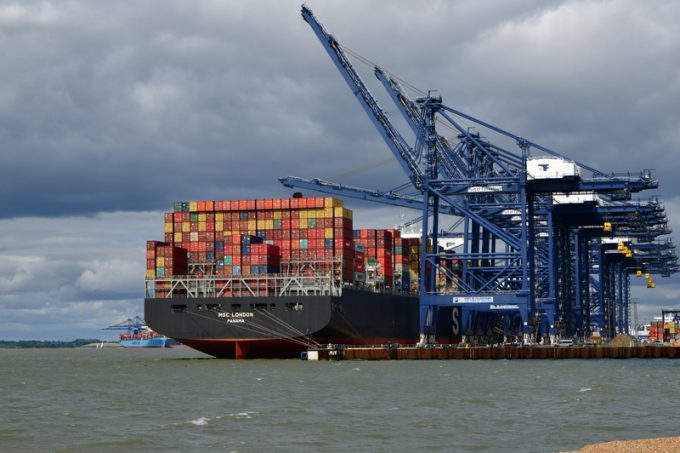 MSC London at Felixstowe