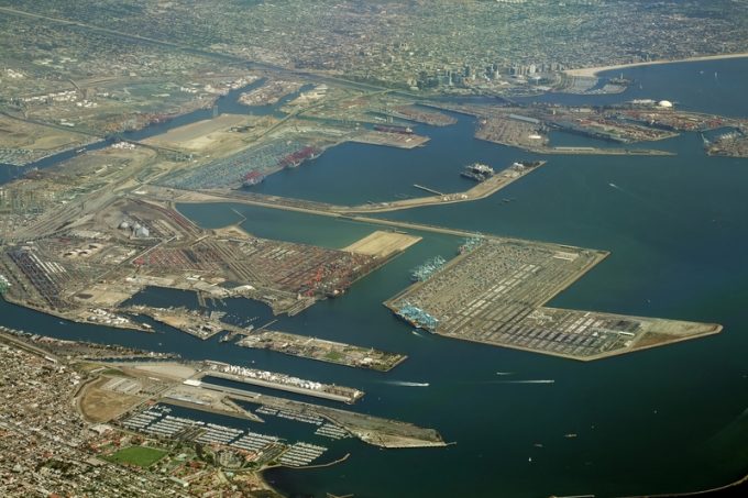 long beach  and los angeles ports