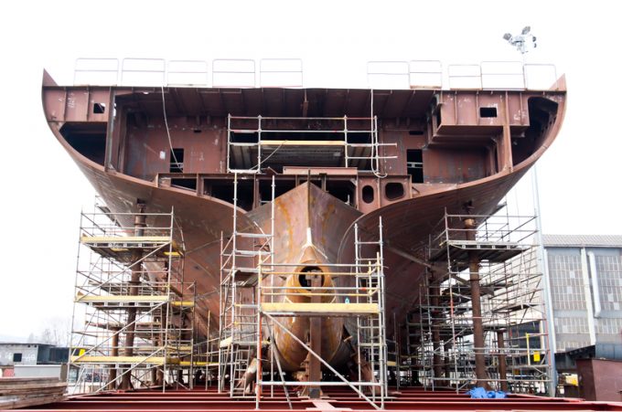 Ship building.