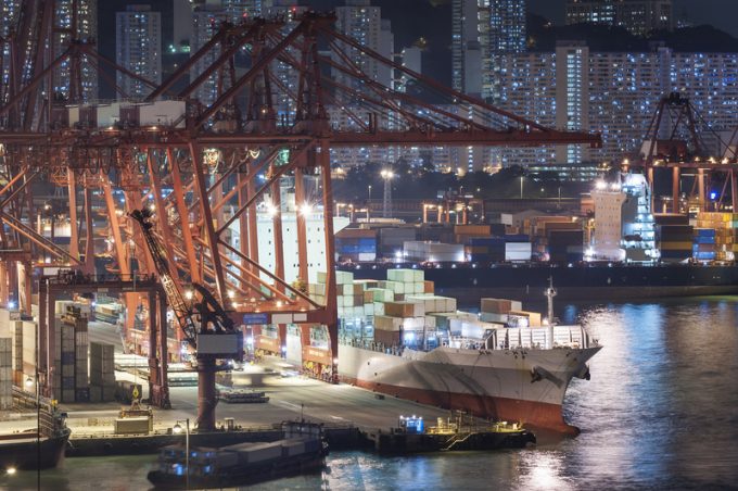 Container Port in Hong Kong