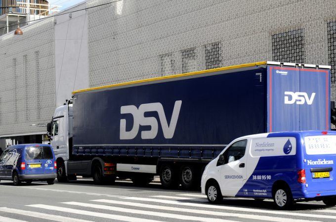 DSV truck in  Cepenhagen Denmark