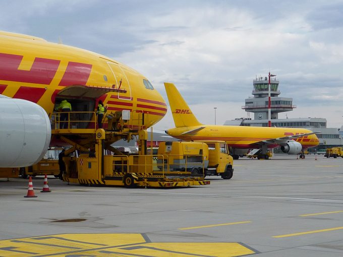 DHL planes at Linz airport