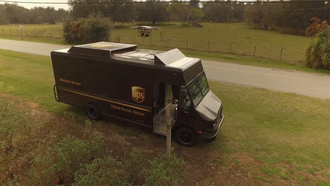 UPS Drone Truck