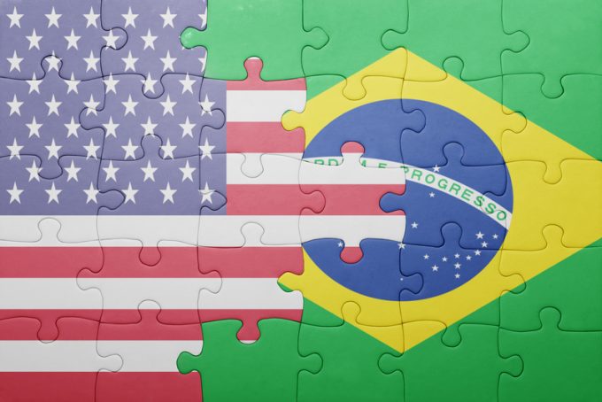 brazil US flag © Ruletkka
