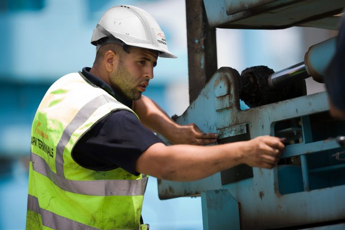 <p>	APM Terminals, Tangier, Morocco, 29 June 2011</p>