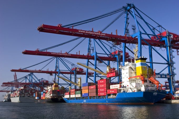 Port Said Suez Canal Container Terminal Egypt