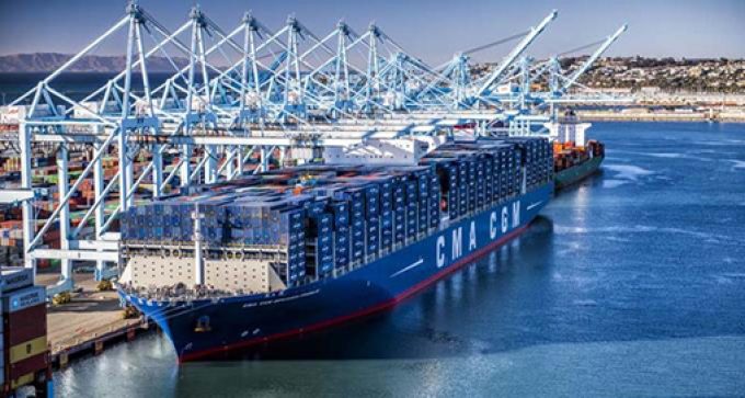 CMA CGM BENJAMIN FRANKLIN - Copyright Port of LA 2