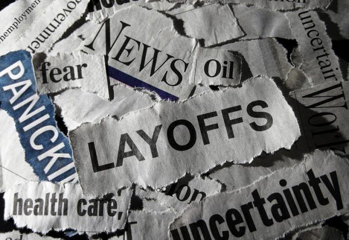 Layoffs news headline