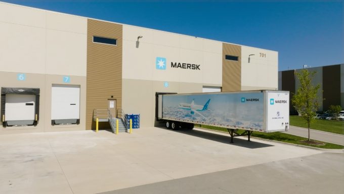 Maersk Chicago Air Freight Gateway loading area photo