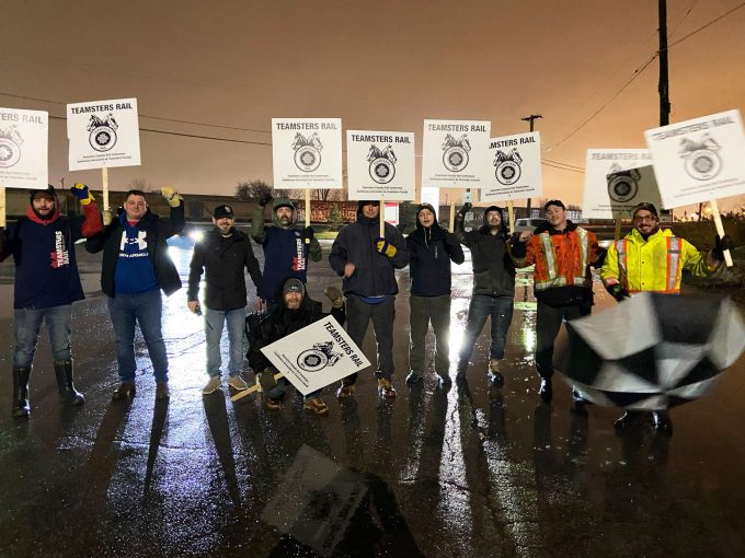 Teamsters battle for better conditions Credit TCRC